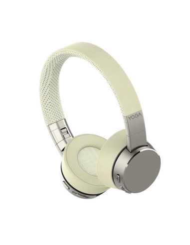 Yoga Auriculares Inalámbrico y alámbrico Diadema Bluetooth Crema de color, Blanco
