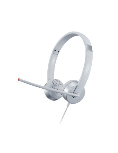 100 Stereo Analogue Headset Auriculares Oficina/Centro de llamadas Plata