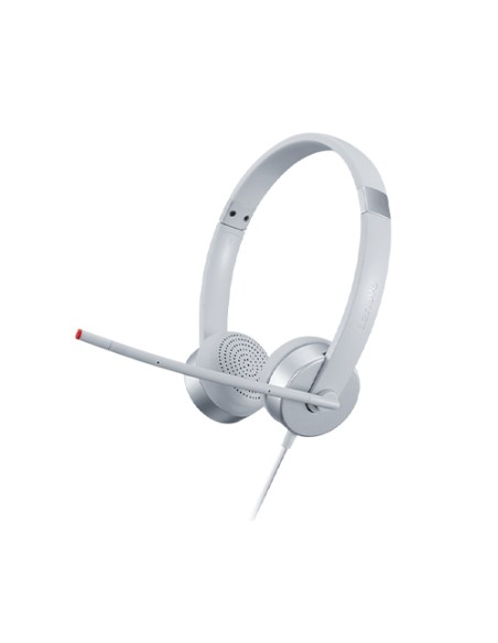 100 Stereo Analogue Headset Auriculares Oficina/Centro de llamadas Plata