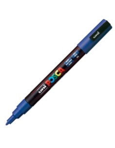 Marcador uni posca pc3m color azul 09 13mm