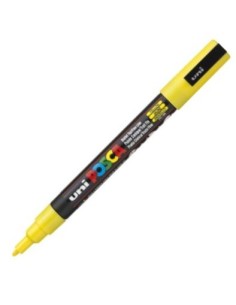 Marcador uni posca pc3m color amarillo 09 13mm