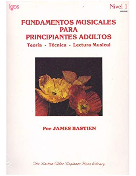 FUNDAMENTOS MUSICALES PARA PRINCIPIANTES ADULTOS WP34E teoria tecnica y lectura