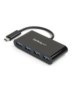 Hub Concentrador USB 3.0 (5Gbps) de 4 Puertos - Ladrón USB-C a 4x USB A - Alimentado por el Bus 2