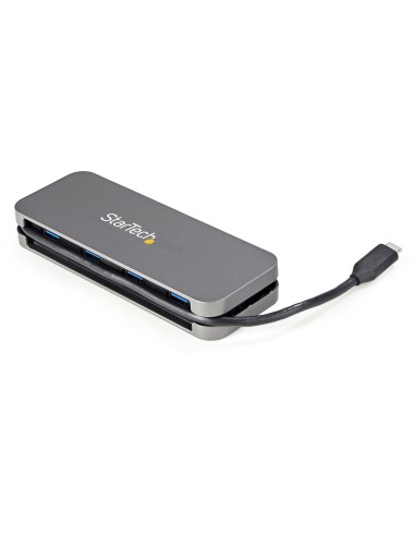 Hub Ladrón USB C de 4 Puertos - 4x USB-A - Concentrador USB 3.0 Tipo C de 5Gbps (USB 3.2 Gen 1) - Hub Portátil USB-C a USB-A - 