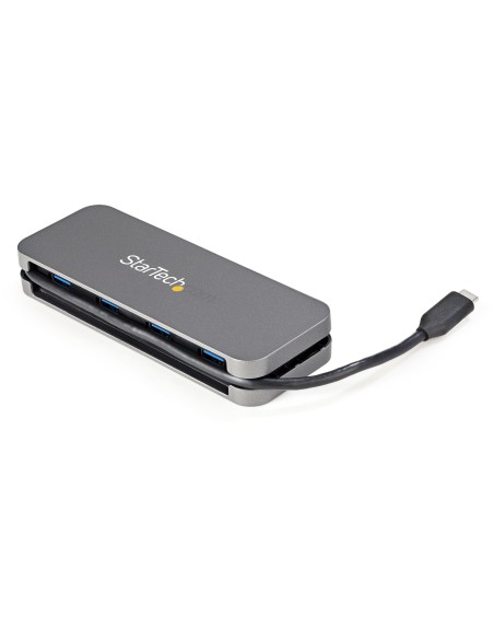 Hub Ladrón USB C de 4 Puertos - 4x USB-A - Concentrador USB 3.0 Tipo C de 5Gbps (USB 3.2 Gen 1) - Hub Portátil USB-C a USB-A - 
