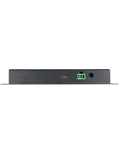 Hub USB-C de 4 Puertos de 10Gbps - Ladrón Concentrador USB Tipo C Industrial de Metal con 3 Puertos USB-A y 1 USBC - Protección