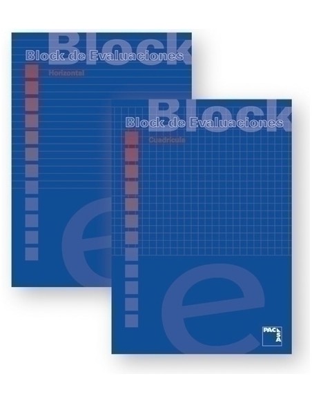 BLOCK EVALUAC. PACSA A4 50h HORIZONTAL - Pack de 10 unidades