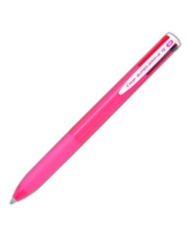 C 12 boligrafo supergrip g 4 colores cuerpo color rosa