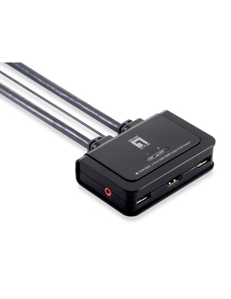 KVM de 2 puertos, HDMI, USB