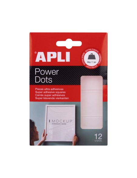 BL. 12 POWER DOTS APLI ADH. 30X40MM 18779