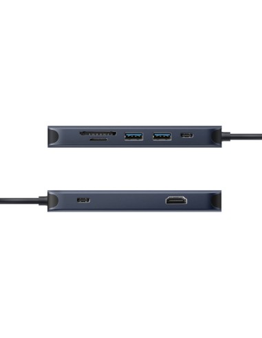 HD4004GL base para portátil y replicador de puertos USB Tipo C Azul