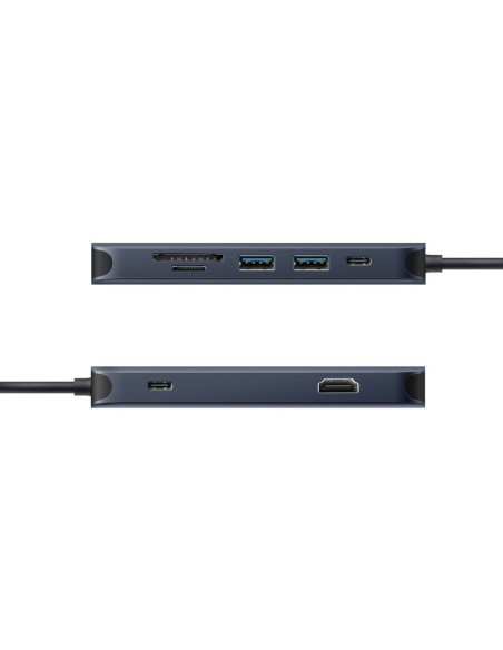 HD4004GL base para portátil y replicador de puertos USB Tipo C Azul