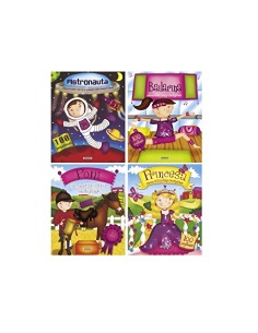 Viste y juega con pegatinas 4 titulos