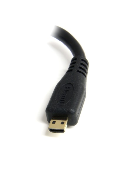 Adaptador Micro HDMI a HDMI - Vídeo 4K 30Hz -Cable Adaptador Dongle Micro HDMI Tipo D de Alta Velocidad a HDMI 1.4 - para Monit