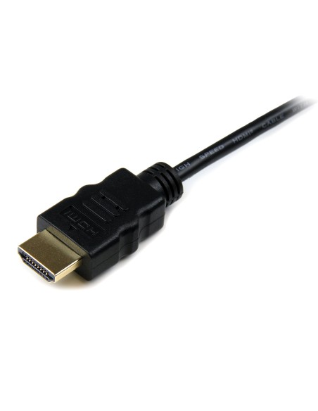 Cable de 2m Micro HDMI a HDMI con Ethernet - Vídeo de 4K a 30Hz - Cable Adaptador Conversor Micro HDMI Tipo D de alta velocidad