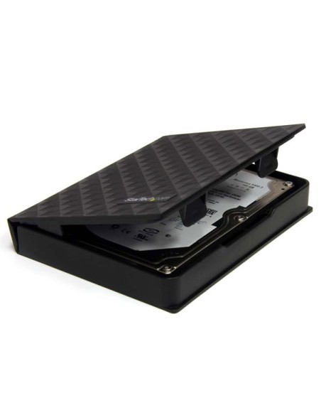 Paquete de 3 Cubiertas Protectoras - Funda de Plástico Disco Duro de 2,5in Pulgadas - Forro - Negro