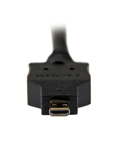 Cable de 2m Adaptador Conversor Micro HDMI a DVI-D para Tablet y Teléfono Móvil - Convertidor de Vídeo para Dispositivos Micro 