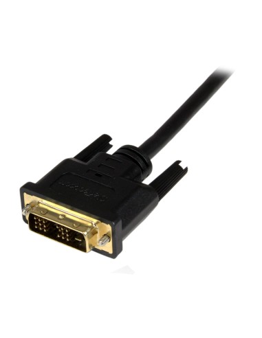 Cable de 2m Adaptador Conversor Micro HDMI a DVI-D para Tablet y Teléfono Móvil - Convertidor de Vídeo para Dispositivos Micro 