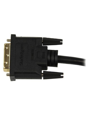 Adaptador de 20cm HDMI a DVI - DVI-D Macho - HDMI Hembra - Cable Conversor de Vídeo - Negro