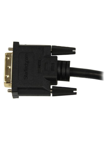 Adaptador de 20cm HDMI a DVI - DVI-D Macho - HDMI Hembra - Cable Conversor de Vídeo - Negro
