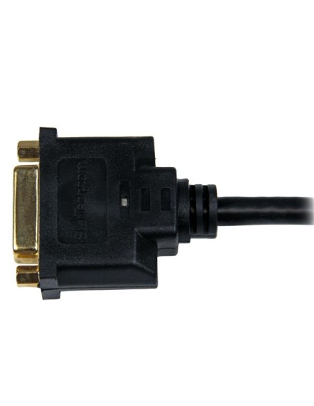 Adaptador de 20cm HDMI a DVI - DVI-D Hembra - HDMI Macho - Cable Conversor de Vídeo - Negro