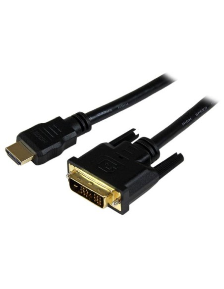 Cable HDMI a DVI 1,5m - DVI-D Macho - HDMI Macho - Adaptador - Negro