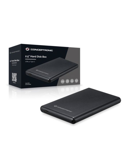 HDE02B caja para disco duro externo Caja de disco duro (HDD) Negro 2.5"