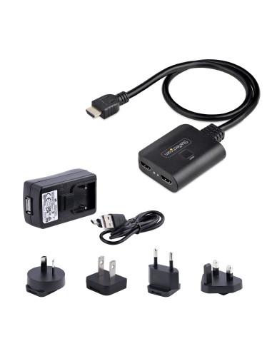 Divisor HDMI de 2 Puertos - Multiplicador HDMI 2.0 de 2 Puertos 4K60 - Splitter HDMI 2 Puertos de Entrada 1 de Salida - HDR/HDC