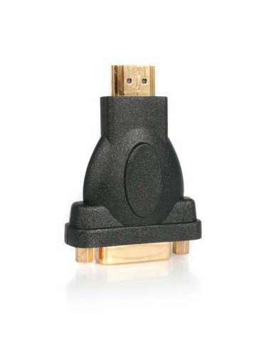 Adaptador HDMI a DVI - DVI-D Hembra - HDMI Macho - Conversor - Negro
