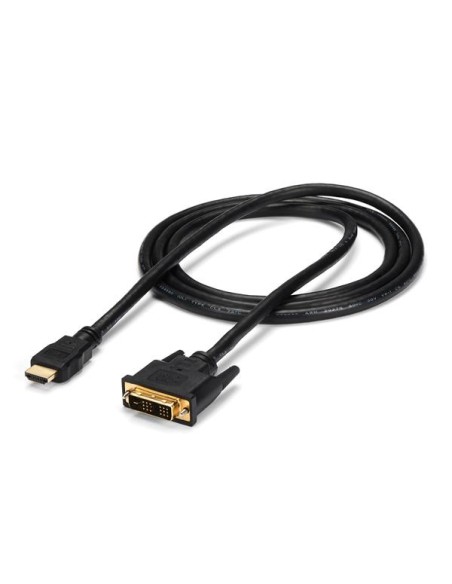 Cable Adaptador Conversor HDMI a DVI-D de 1,8m - Macho a Macho - Convertidor de Vídeo - Negro