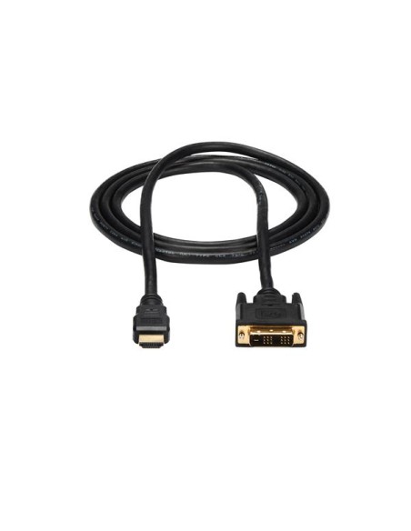 Cable Adaptador Conversor HDMI a DVI-D de 1,8m - Macho a Macho - Convertidor de Vídeo - Negro