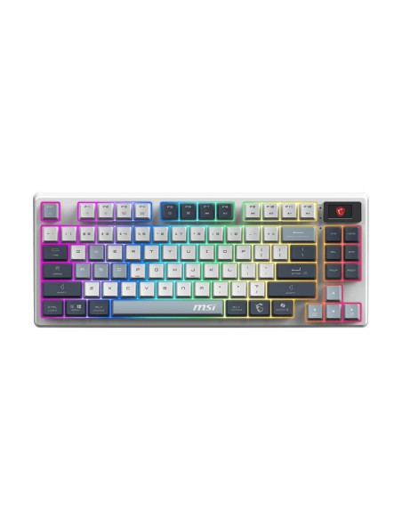 FORGE GK600 TKL WIRELESS SKY teclado Juego USB + Bluetooth QWERTY Azul, Blanco