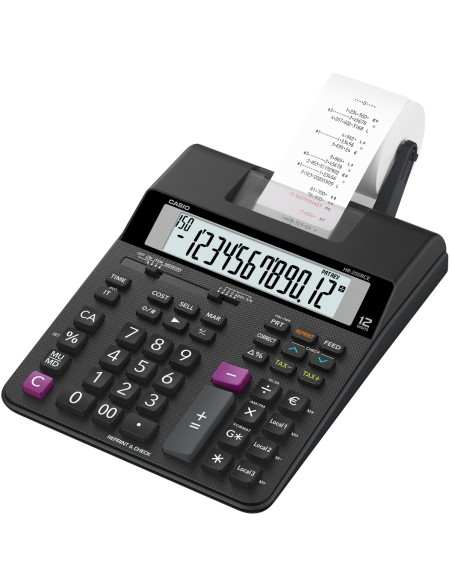 HR-200RCE calculadora Escritorio Calculadora de impresión Negro