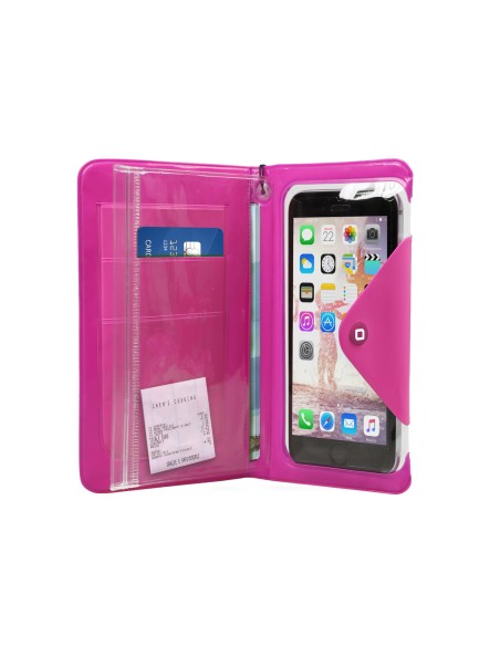 TEWATERBOOK55P funda para teléfono móvil 12,7 cm (5") Funda cartera Rosa