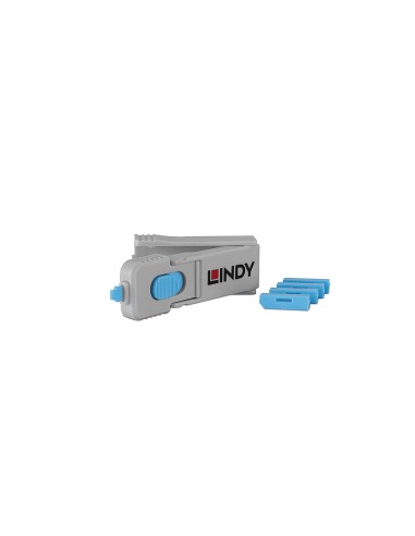 40324 bloqueador de puerto Bloqueador de puerto + clave DisplayPort Azul Acrilonitrilo butadieno estireno (ABS) 5 pieza(s)