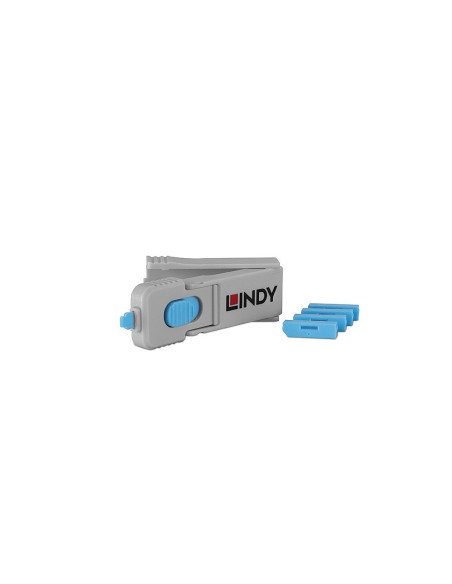 40324 bloqueador de puerto Bloqueador de puerto + clave DisplayPort Azul Acrilonitrilo butadieno estireno (ABS) 5 pieza(s)