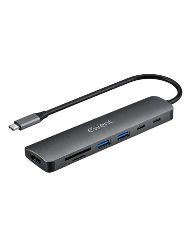 EW1152 base para portátil y replicador de puertos Alámbrico USB 3.2 Gen 1 (3.1 Gen 1) Type-C Gris