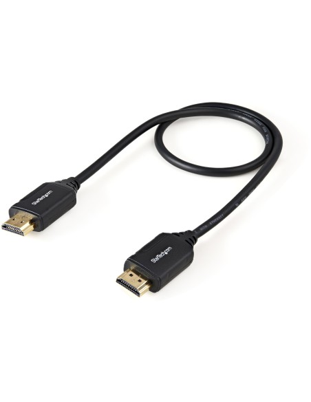 Cable de 50cm HDMI 2.0 Certificado Premium con Ethernet - HDMI de Alta Velocidad Ultra HD de 4K a 60Hz HDR10 - para Monitores o