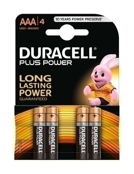 PILAS DURACELL AAA PLUS (MN2400-LR03) B4