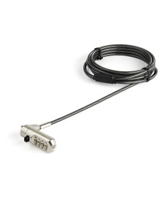 Cable de 2m de Seguridad para Ordenador Portátil - con Candado - para Ranura Nano - de Combinación