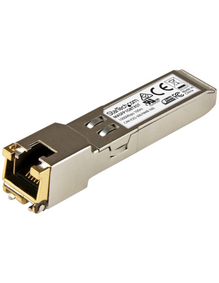 Módulo Transceptor SFP Compatible con Cisco Meraki MA-SFP-1GB-TX - 1000BASE-T - SFP a RJ45 Cat6 / Cat5e - 10/100/1000 Mbps - RJ4
