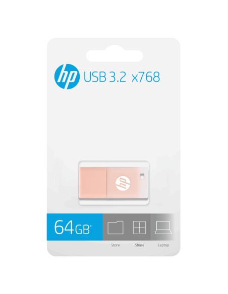HPFD768K-64 unidad flash USB 64 GB USB tipo A 3.2 Gen 1 (3.1 Gen 1) Beige, Rosa