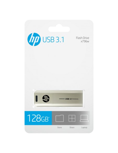 x796w unidad flash USB 128 GB USB tipo A 3.2 Gen 1 (3.1 Gen 1) Plata