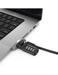 MBPR16LDG02CL cable antirrobo Negro, Plata