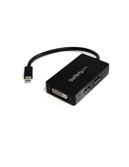 Adaptador de vídeo externo triple head Mini DisplayPort a DVI HDMI y DP conversor
