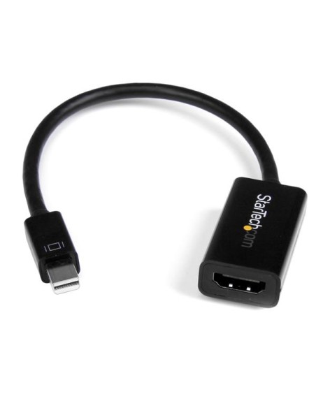 Conversor de Vídeo Mini DisplayPort a HDMI con Audio  Adaptador Activo MDP 1.2 para MacBook Pro  4K 30Hz - Negro