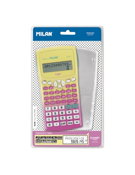 Calculadora cientifica m240 milan serie sunset rosa 240 funciones