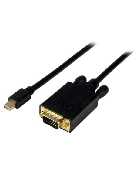 Cable de 1,8m de Vídeo Adaptador Conversor Activo Mini DisplayPort a VGA - 1080p - Negro