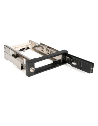 Rack Móvil Aluminio para Disco Duro HDD SATA de 3,5" Pulgadas sin Bandeja Bahía de 5,25"
