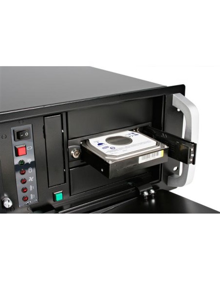 Rack Móvil Aluminio para Disco Duro HDD SATA de 3,5" Pulgadas sin Bandeja Bahía de 5,25"